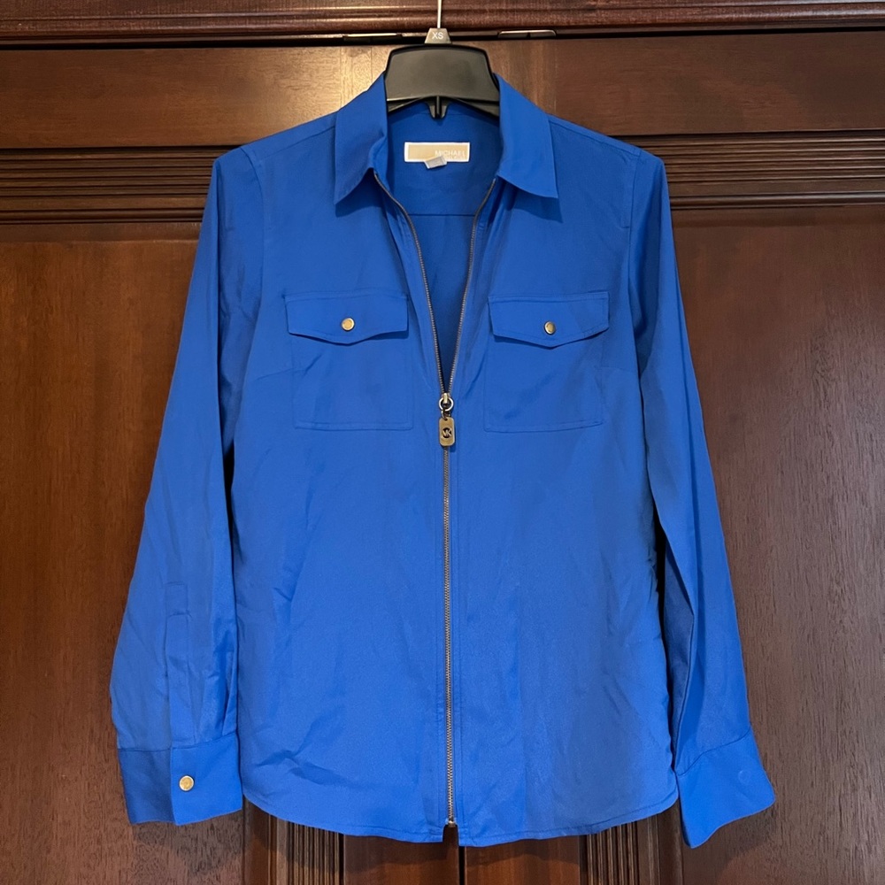 Michael Kors Zip Up Blouse